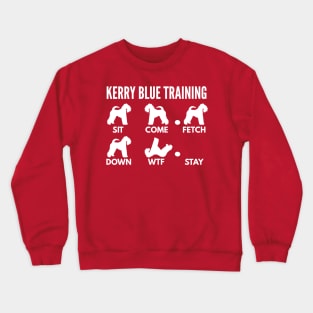 Kerry Blue Training Kerry Blue Dog Tricks Crewneck Sweatshirt